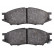 Brake Pad Set, disc brake 37680 ABS