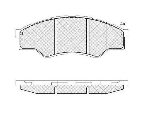 Brake Pad Set, disc brake 37684 ABS