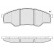 Brake Pad Set, disc brake 37684 ABS