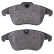 Brake Pad Set, disc brake 37686 ABS