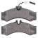 Brake Pad Set, disc brake 37687 ABS