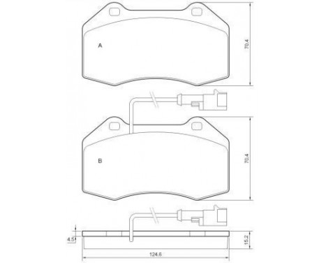 Brake Pad Set, disc brake 37688 ABS, Image 2