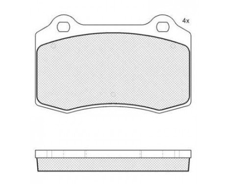 Brake Pad Set, disc brake 37691 ABS, Image 2