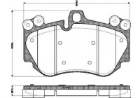 Brake Pad Set, disc brake 37693 ABS