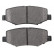 Brake Pad Set, disc brake 37698 ABS