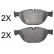 Brake Pad Set, disc brake 37703 ABS