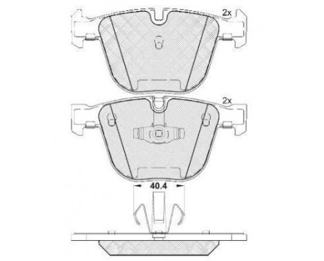 Brake Pad Set, disc brake 37704 ABS, Image 2