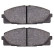 Brake Pad Set, disc brake 37708 ABS