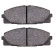 Brake Pad Set, disc brake 37708 ABS, Thumbnail 2