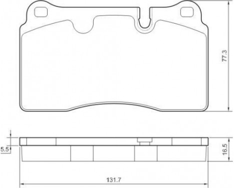 Brake Pad Set, disc brake 37712 ABS, Image 2