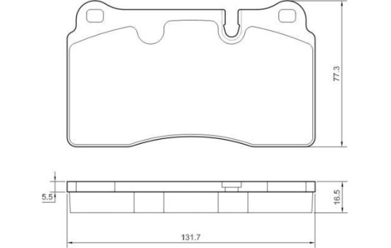 Brake Pad Set, disc brake 37712 ABS, Image 2