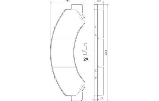 Brake Pad Set, disc brake 37713 ABS