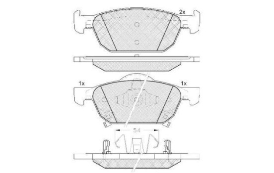 Brake Pad Set, disc brake 37720 ABS, Image 2