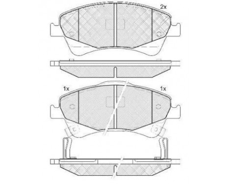 Brake Pad Set, disc brake 37722 ABS, Image 2