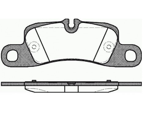 Brake Pad Set, disc brake 37725 ABS