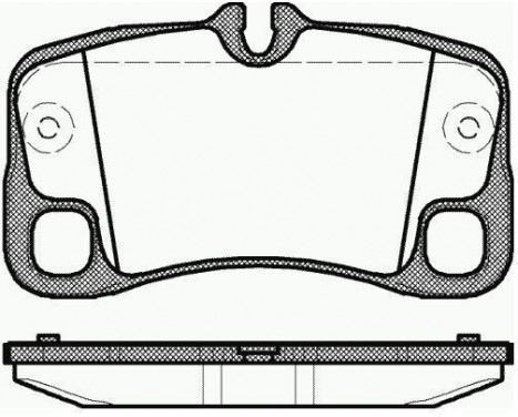 Brake Pad Set, disc brake 37726 ABS