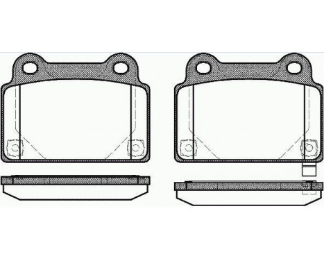 Brake Pad Set, disc brake 37727 ABS, Image 2