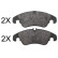 Brake Pad Set, disc brake 37728 ABS