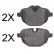 Brake Pad Set, disc brake 37731 ABS