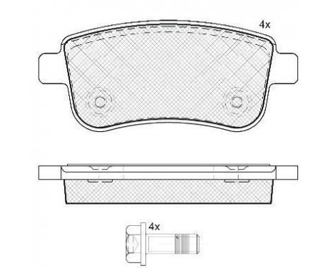 Brake Pad Set, disc brake 37732 ABS, Image 2