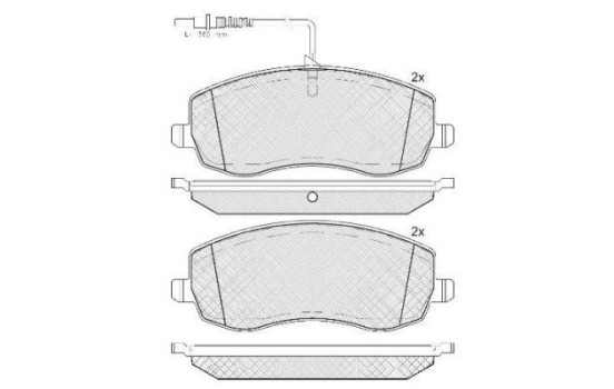 Brake Pad Set, disc brake 37734 ABS, Image 2