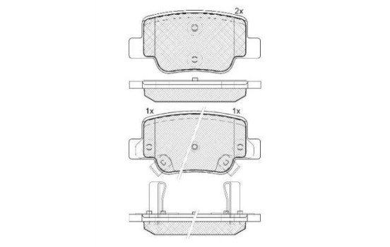 Brake Pad Set, disc brake 37735 ABS, Image 2