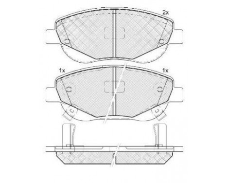 Brake Pad Set, disc brake 37736 ABS, Image 2