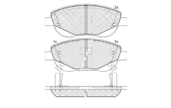 Brake Pad Set, disc brake 37736 ABS, Image 2