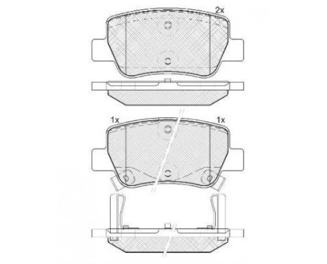 Brake Pad Set, disc brake 37737 ABS, Image 2