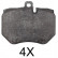 Brake Pad Set, disc brake 37740 ABS