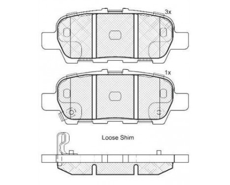 Brake Pad Set, disc brake 37745 ABS, Image 2