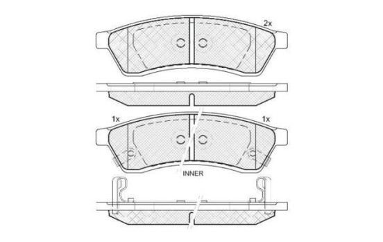 Brake Pad Set, disc brake 37747 ABS, Image 2