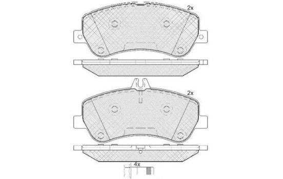 Brake Pad Set, disc brake 37748 ABS, Image 2