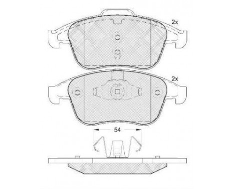 Brake Pad Set, disc brake 37749 ABS, Image 2