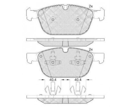 Brake Pad Set, disc brake 37750 ABS, Image 2