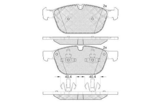 Brake Pad Set, disc brake 37750 ABS, Image 2