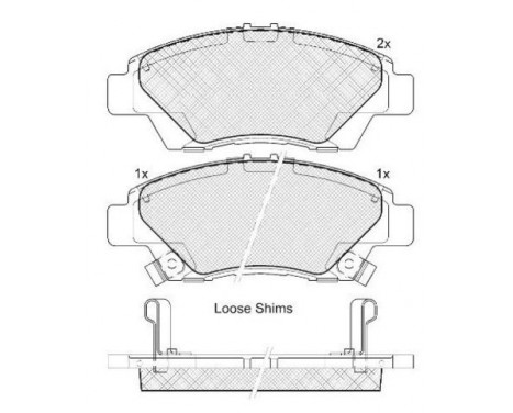 Brake Pad Set, disc brake 37754 ABS, Image 2