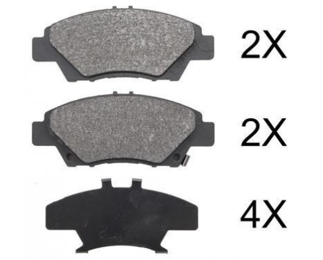 Brake Pad Set, disc brake 37754 ABS