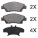 Brake Pad Set, disc brake 37754 ABS