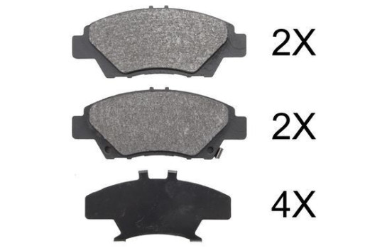 Brake Pad Set, disc brake 37754 ABS
