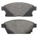 Brake Pad Set, disc brake 37764 ABS