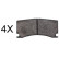 Brake Pad Set, disc brake 37765 ABS