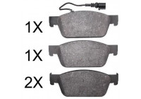 Brake Pad Set, disc brake 37767 ABS