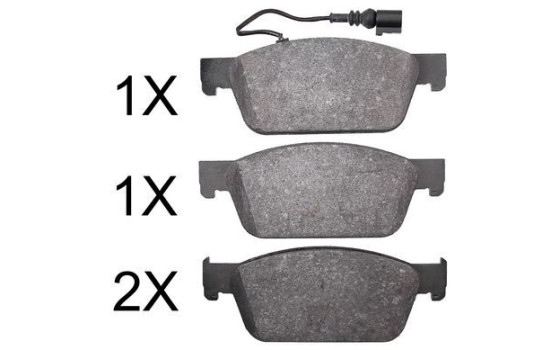 Brake Pad Set, disc brake 37767 ABS