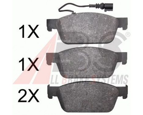 Brake Pad Set, disc brake 37767 ABS, Image 2