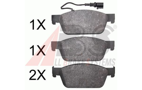 Brake Pad Set, disc brake 37767 ABS, Image 2
