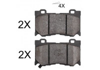 Brake Pad Set, disc brake 37768 ABS