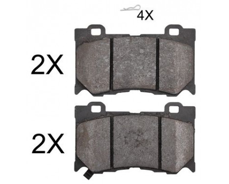 Brake Pad Set, disc brake 37768 ABS