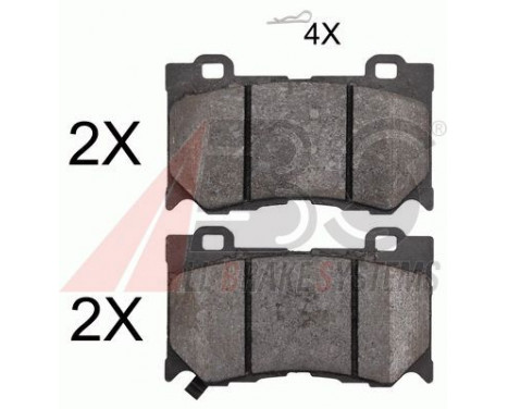 Brake Pad Set, disc brake 37768 ABS, Image 2