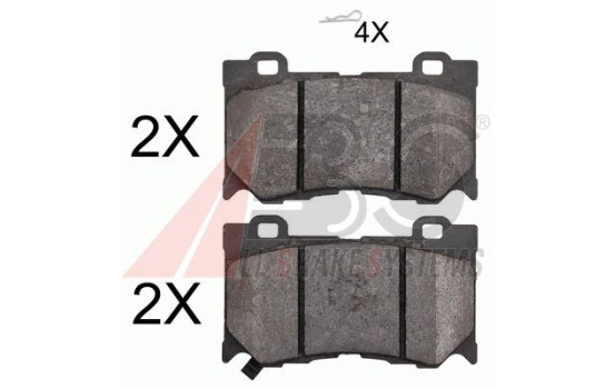 Brake Pad Set, disc brake 37768 ABS, Image 2